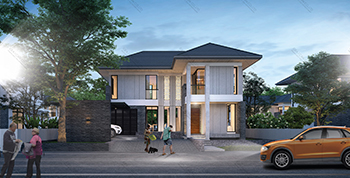 แบบบ้านสไตล์รีสอร์ท RE-H2-505.265(2018)