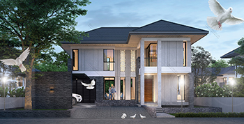 แบบบ้านสไตล์รีสอร์ท RE-H2-505.285(2018)