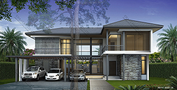 แบบบ้านรีสอร์ท รหัส RE-H2-505.300