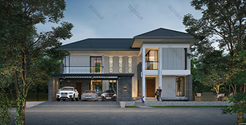 แบบบ้านสไตล์รีสอร์ท RE-H2-505.325(2018)