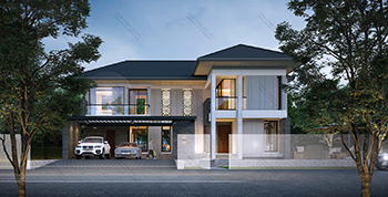 แบบบ้านสไตล์รีสอร์ท RE-H2-505.350(2018)