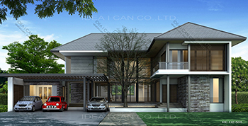 แบบบ้านรีสอร์ท รหัส RE-H2-505.389