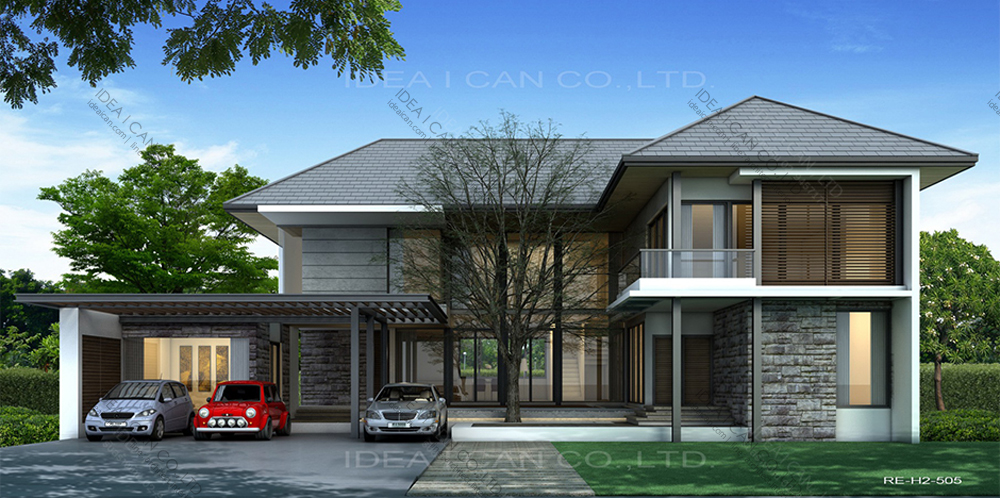 แบบบ้านรีสอร์ท รหัส RE-H2-505.389