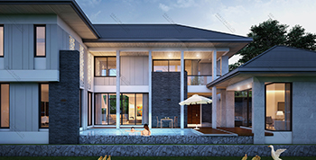 แบบบ้านสไตล์รีสอร์ท RE-H2-505.435(2018)