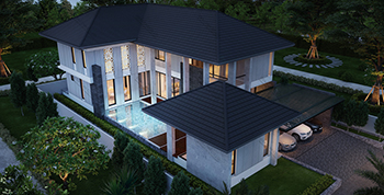 แบบบ้านสไตล์รีสอร์ท RE-H2-505.435(2018)