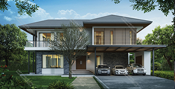 แบบบ้านรีสอร์ท รหัส RE-H2-505.670